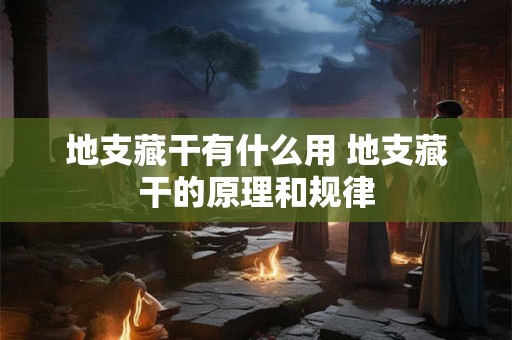 地支藏干有什么用 地支藏干的原理和规律 地支藏干有什么用 地支藏干的原理和规律
