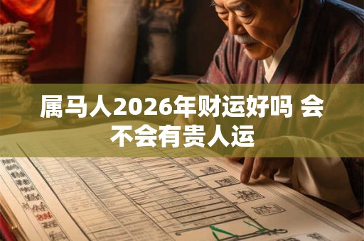 属马人2026年财运好吗 会不会有贵人运 属马人2026年财运好吗 会不会有贵人运