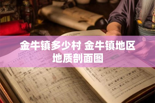 金牛镇多少村 金牛镇地区地质剖面图 金牛镇多少村 金牛镇地区地质剖面图