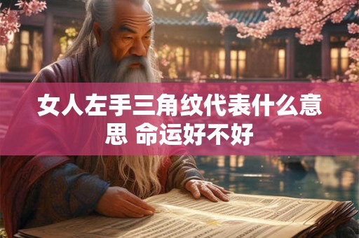女人左手三角纹代表什么意思 命运好不好