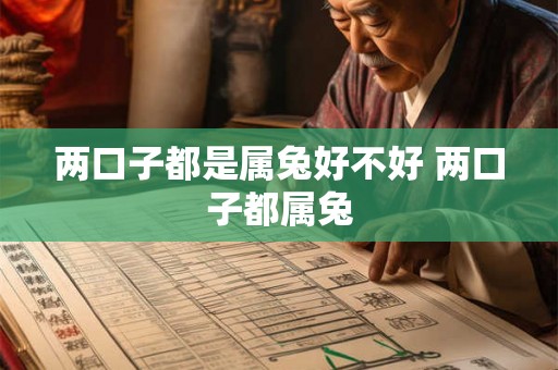 两口子都是属兔好不好 两口子都属兔