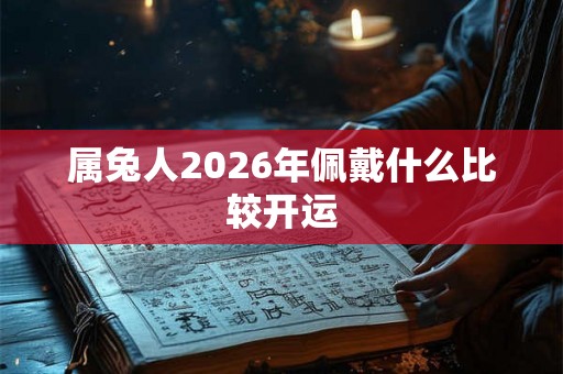 属兔人2026年佩戴什么比较开运 属兔人2026年佩戴什么比较开运