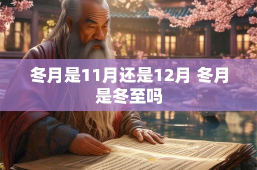 冬月是11月还是12月 冬月是冬至吗 冬月是11月还是12月 冬月是冬至吗