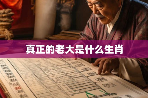 真正的老大是什么生肖