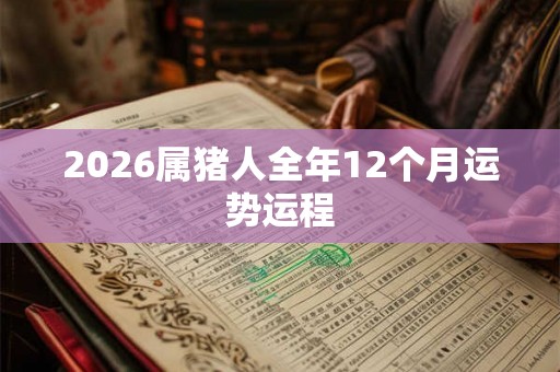 2026属猪人全年12个月运势运程 2026属猪人全年12个月运势运程