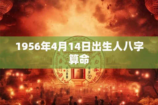1956年4月14日出生人八字算命 1956年4月14日出生人八字算命