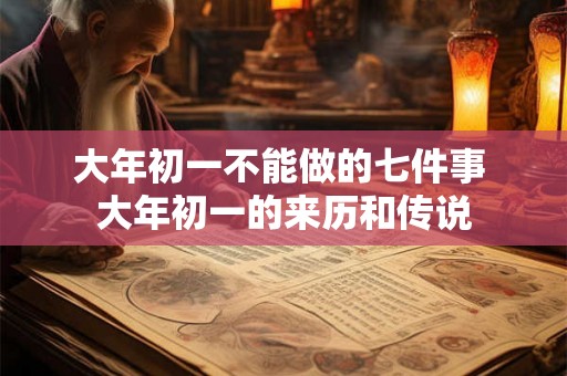 大年初一不能做的七件事 大年初一的来历和传说