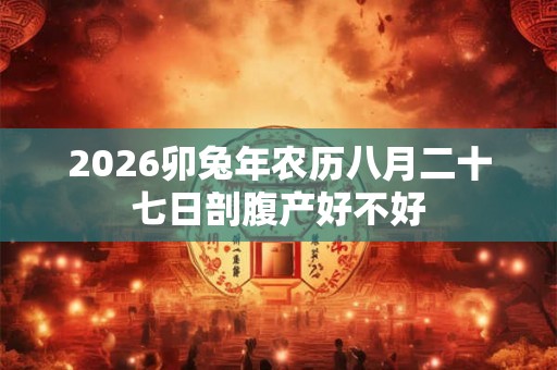 2026卯兔年农历八月二十七日剖腹产好不好 2026卯兔年农历八月二十七日剖腹产好不好