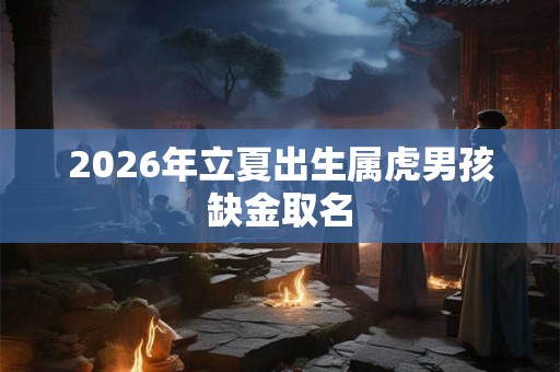 2026年立夏出生属虎男孩缺金取名