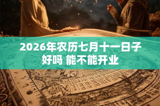 2026年农历七月十一日子好吗 能不能开业 2026年农历七月十一日子好吗 能不能开业