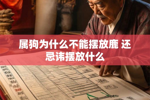 属狗为什么不能摆放鹿 还忌讳摆放什么 属狗为什么不能摆放鹿 还忌讳摆放什么