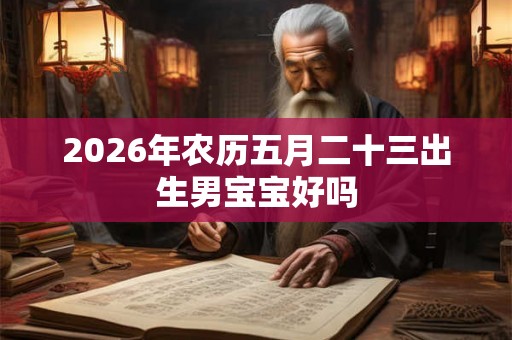 2026年农历五月二十三出生男宝宝好吗 2026年农历五月二十三出生男宝宝好吗