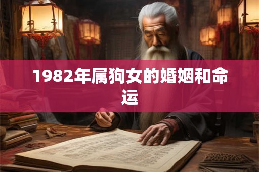 1982年属狗女的婚姻和命运 1982年属狗女的婚姻和命运