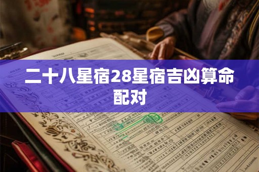 二十八星宿28星宿吉凶算命配对 二十八星宿28星宿吉凶算命配对