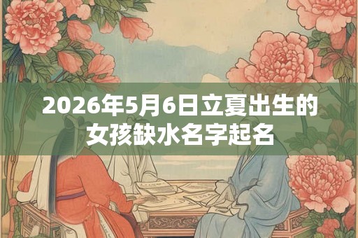 2026年5月6日立夏出生的女孩缺水名字起名 2026年5月6日立夏出生的女孩缺水名字起名