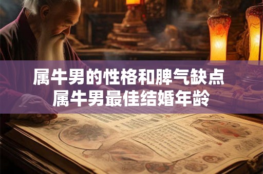 属牛男的性格和脾气缺点 属牛男最佳结婚年龄