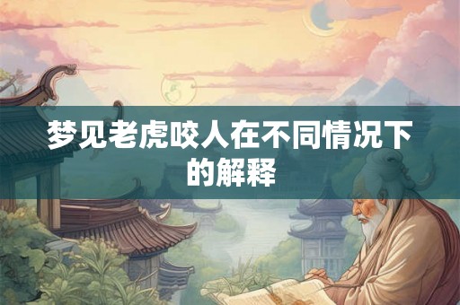 梦见老虎咬人在不同情况下的解释 梦见老虎咬人在不同情况下的解释