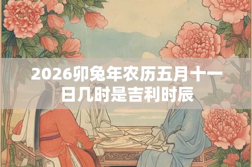 2026卯兔年农历五月十一日几时是吉利时辰
