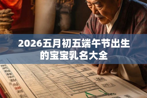 2026五月初五端午节出生的宝宝乳名大全 2026五月初五端午节出生的宝宝乳名大全