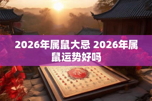2026年属鼠大忌 2026年属鼠运势好吗 2026年属鼠大忌 2026年属鼠运势好吗