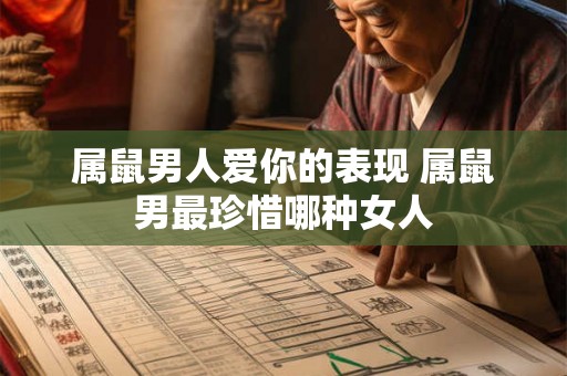 属鼠男人爱你的表现 属鼠男最珍惜哪种女人 属鼠男人爱你的表现 属鼠男最珍惜哪种女人