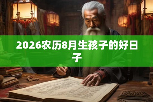 2026农历8月生孩子的好日子