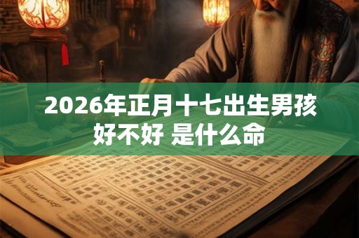 2026年正月十七出生男孩好不好 是什么命 2026年正月十七出生男孩好不好 是什么命