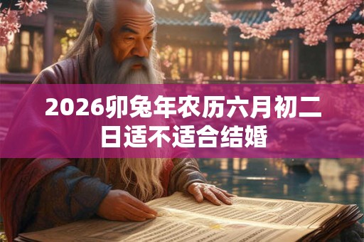 2026卯兔年农历六月初二日适不适合结婚 2026卯兔年农历六月初二日适不适合结婚