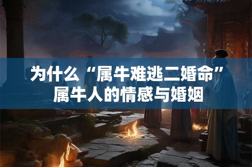 为什么“属牛难逃二婚命” 属牛人的情感与婚姻 为什么“属牛难逃二婚命” 属牛人的情感与婚姻