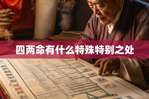 四两命有什么特殊特别之处 四两命有什么特殊特别之处