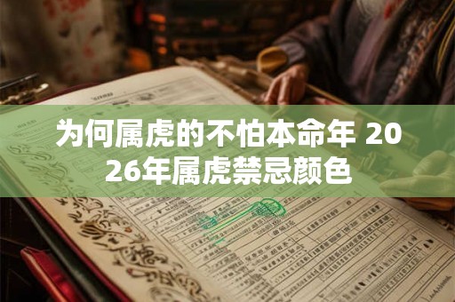 为何属虎的不怕本命年 2026年属虎禁忌颜色 为何属虎的不怕本命年 2026年属虎禁忌颜色
