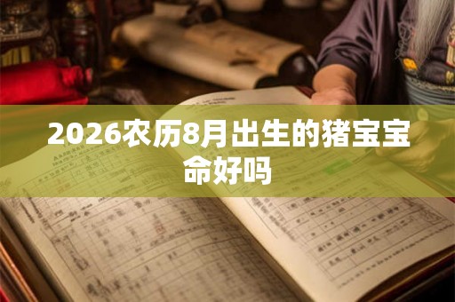 2026农历8月出生的猪宝宝命好吗