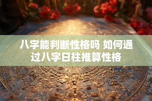 八字能判断性格吗 如何通过八字日柱推算性格 八字能判断性格吗 如何通过八字日柱推算性格