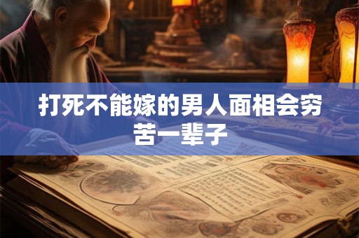 打死不能嫁的男人面相会穷苦一辈子