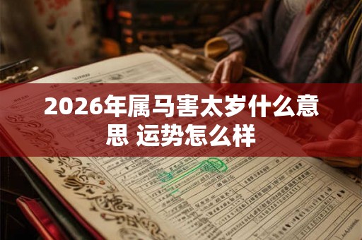 2026年属马害太岁什么意思 运势怎么样 2026年属马害太岁什么意思 运势怎么样