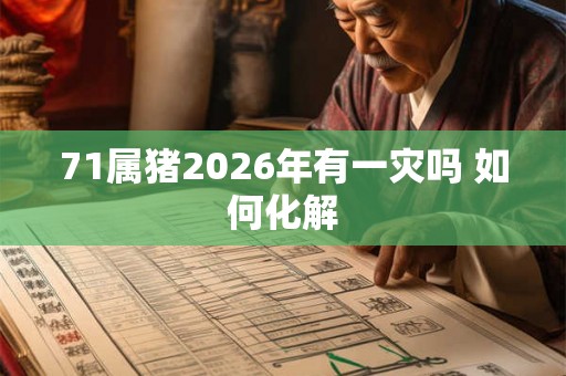 71属猪2026年有一灾吗 如何化解 71属猪2026年有一灾吗 如何化解