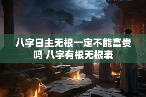 八字日主无根一定不能富贵吗 八字有根无根表 八字日主无根一定不能富贵吗 八字有根无根表