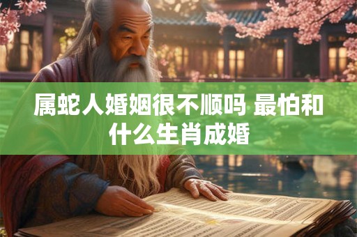 属蛇人婚姻很不顺吗 最怕和什么生肖成婚 属蛇人婚姻很不顺吗 最怕和什么生肖成婚