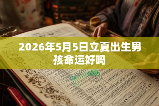 2026年5月5日立夏出生男孩命运好吗 2026年5月5日立夏出生男孩命运好吗