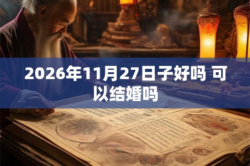 2026年11月27日子好吗 可以结婚吗 2026年11月27日子好吗 可以结婚吗