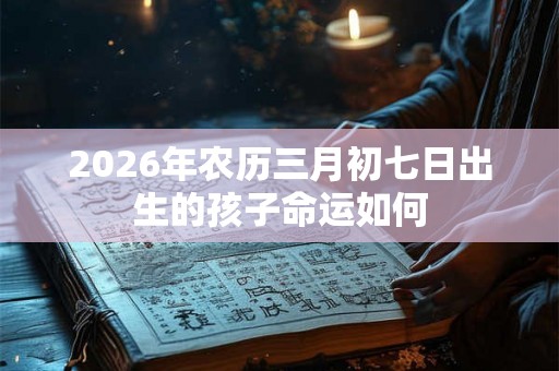 2026年农历三月初七日出生的孩子命运如何 2026年农历三月初七日出生的孩子命运如何