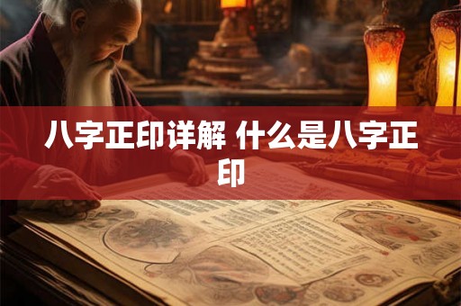 八字正印详解 什么是八字正印 八字正印详解 什么是八字正印