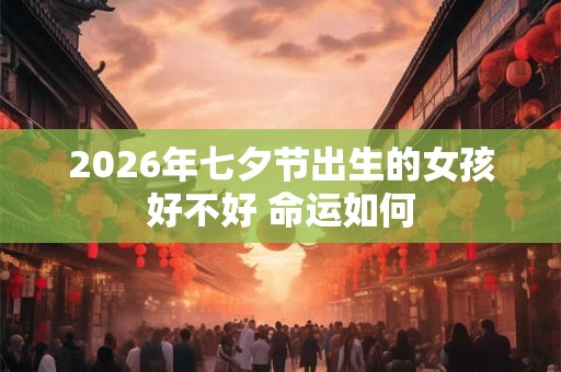 2026年七夕节出生的女孩好不好 命运如何 2026年七夕节出生的女孩好不好 命运如何