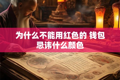 为什么不能用红色的 钱包忌讳什么颜色 为什么不能用红色的 钱包忌讳什么颜色