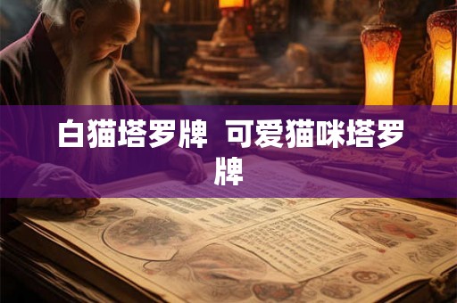白猫塔罗牌 可爱猫咪塔罗牌 白猫塔罗牌 可爱猫咪塔罗牌