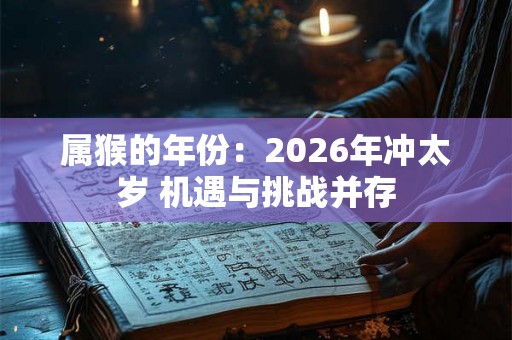 属猴的年份:2026年冲太岁 机遇与挑战并存 属猴的年份:2026年冲太岁 机遇与挑战并存