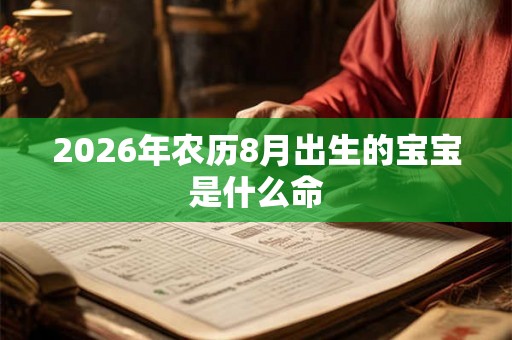 2026年农历8月出生的宝宝是什么命 2026年农历8月出生的宝宝是什么命