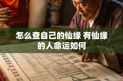 怎么查自己的仙缘 有仙缘的人命运如何 怎么查自己的仙缘 有仙缘的人命运如何