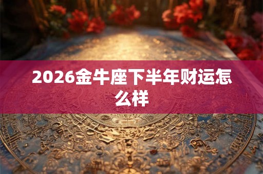 2026金牛座下半年财运怎么样 2026金牛座下半年财运怎么样