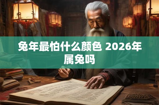 兔年最怕什么颜色 2026年属兔吗